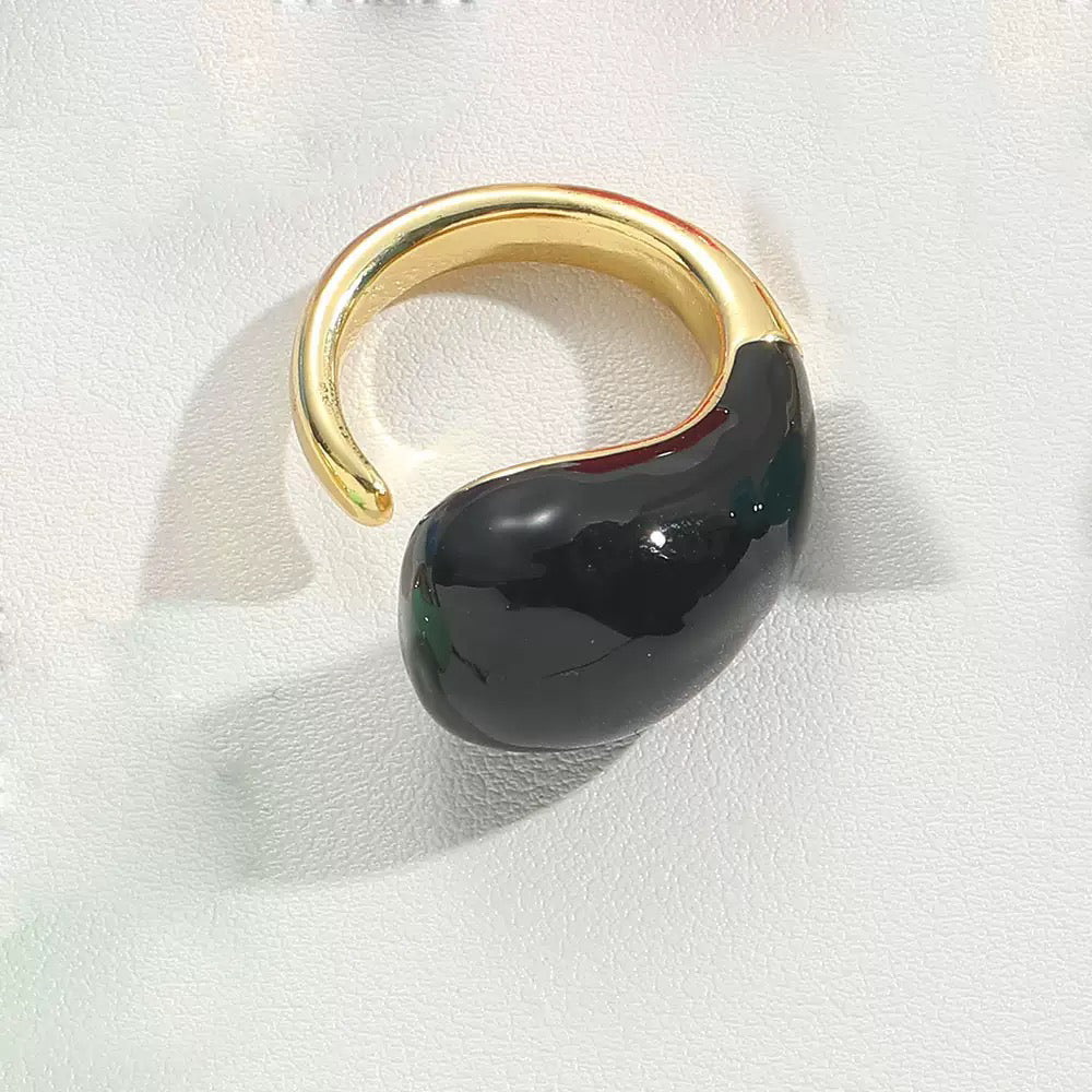 Dew Drop Enamel Ring - Voisson