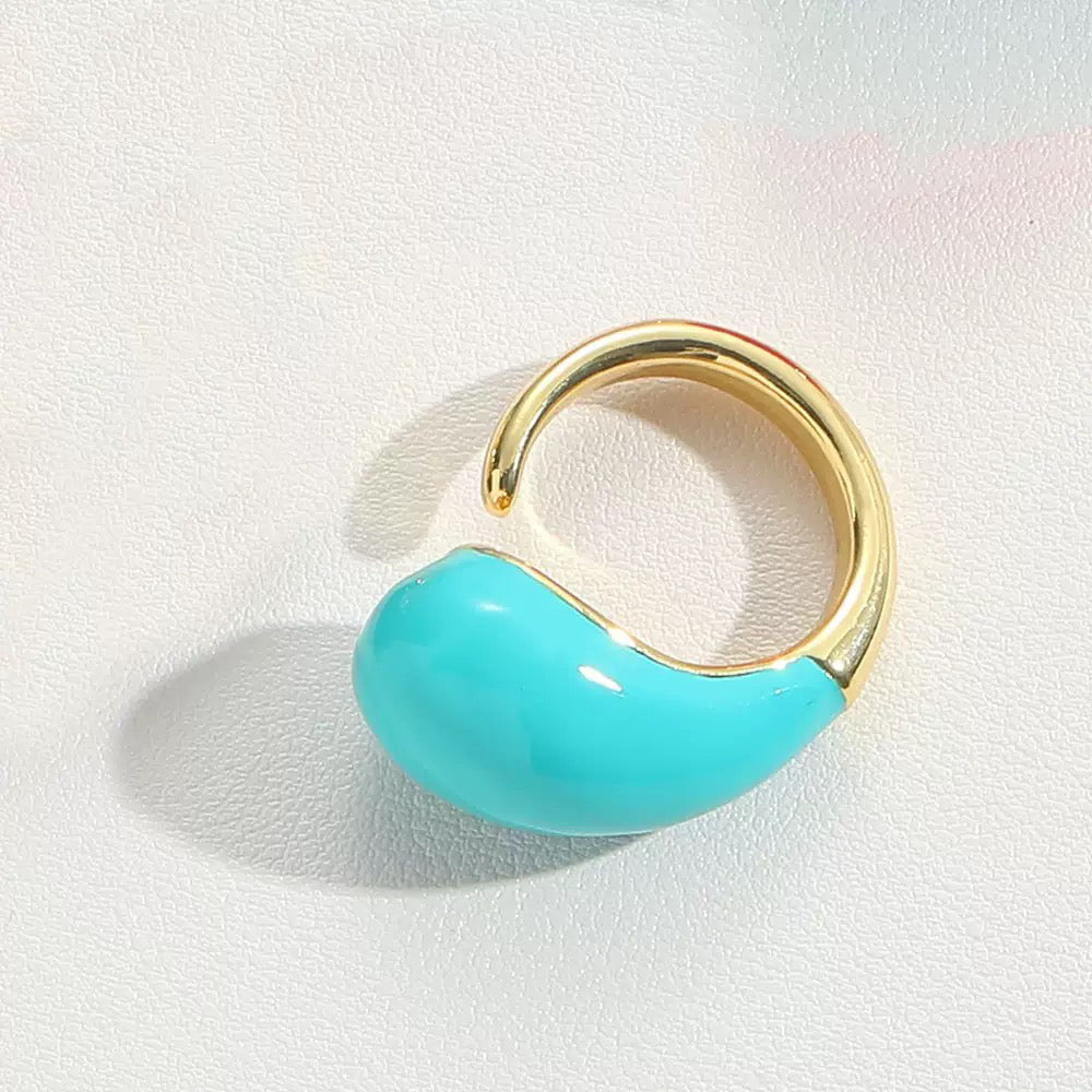 Dew Drop Enamel Ring - Voisson