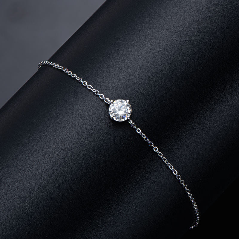 Diamantina 1Ct Moissanite S925 Sterling Silver Bracelet - Voisson