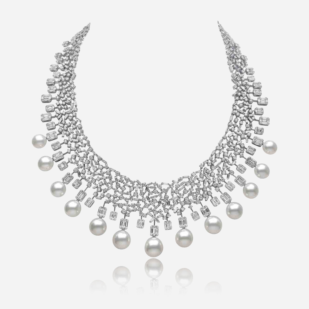 Diamond Mist Pearl Necklace - Voisson