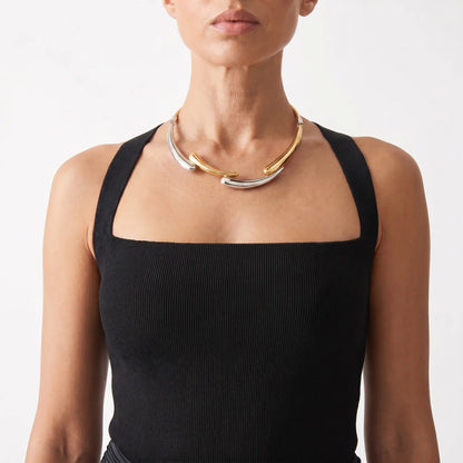 Dual Aura Collar Necklace - Voisson