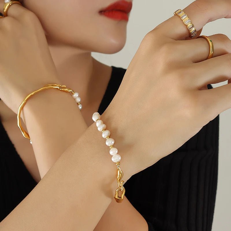 DuoAtract SS Pearl Bracelet - Voisson