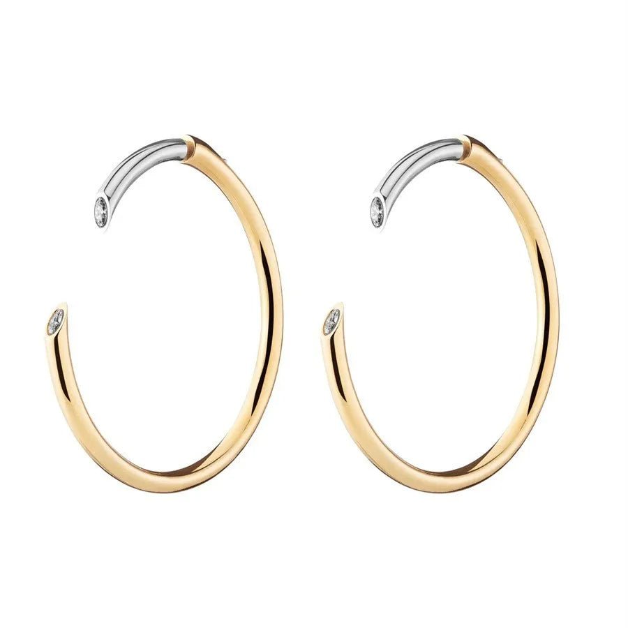 DuoSpark Oversized Hoop Earrings - Voisson