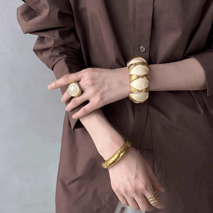 Eclipse Aura Bold Statement Bracelet - Voisson