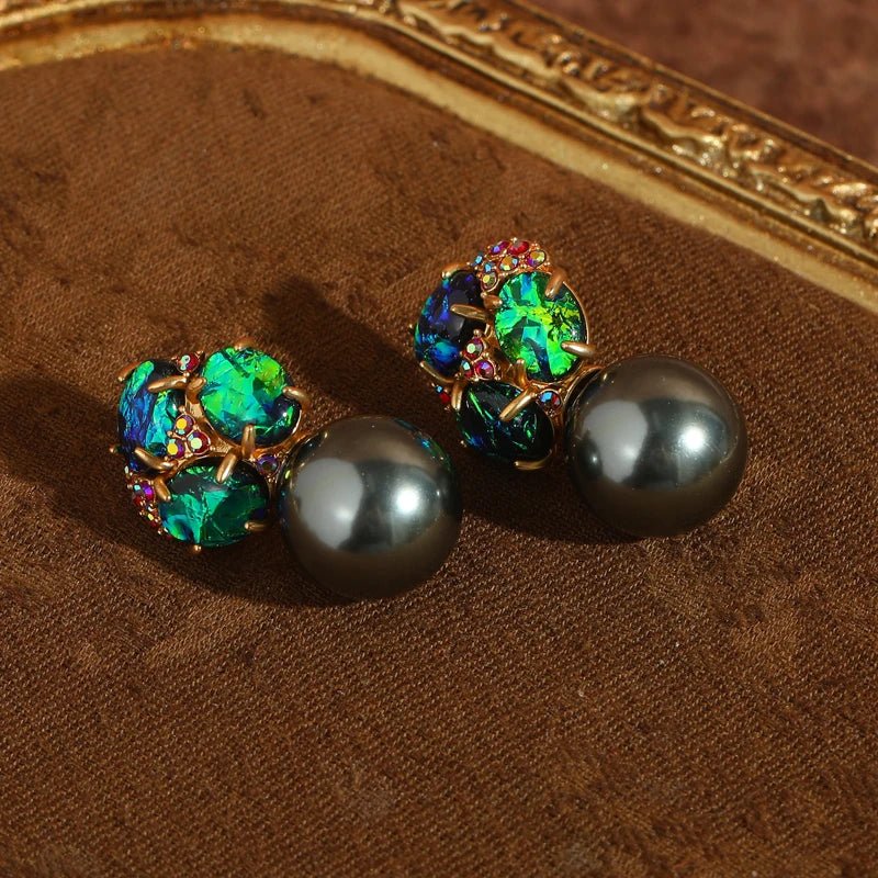 Eclipse Pearl Drop Earrings - Voisson