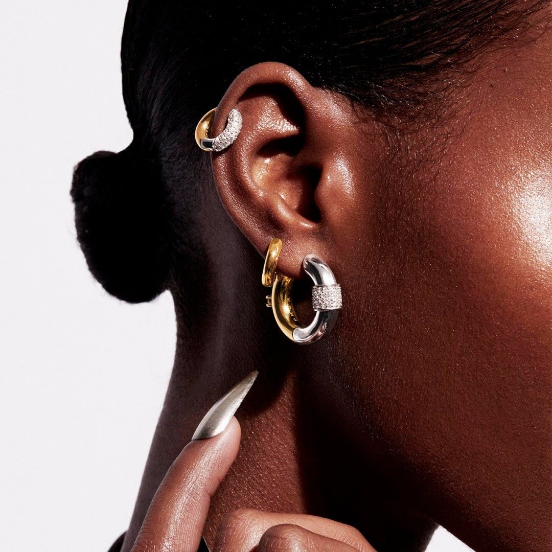 Eclipse Two-Tone Hoops - Voisson