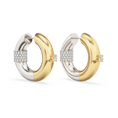 Eclipse Two-Tone Hoops - Voisson