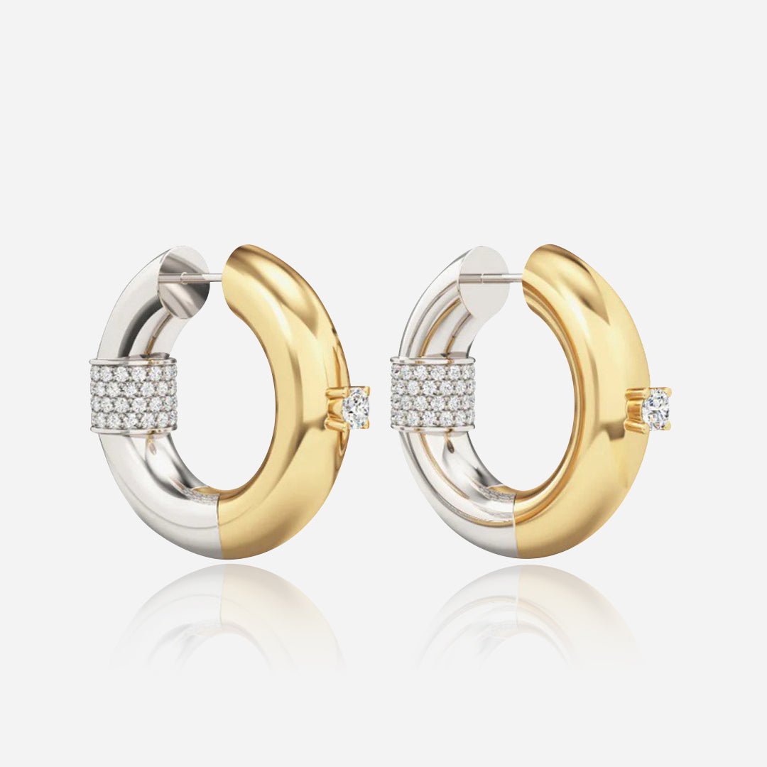 Eclipse Two-Tone Hoops - Voisson