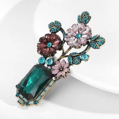 Emerald Garden Brooch - Voisson