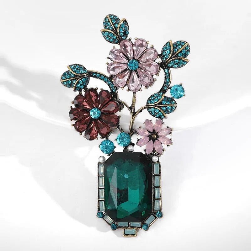 Emerald Garden Brooch - Voisson