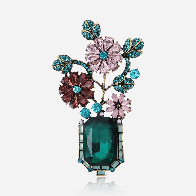 Emerald Garden Brooch - Voisson