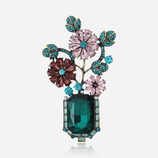 Emerald Garden Brooch - Voisson