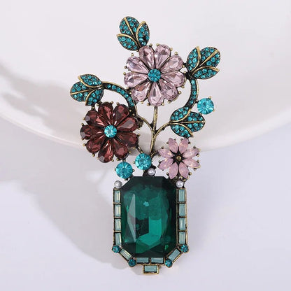 Emerald Garden Brooch - Voisson