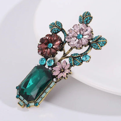 Emerald Garden Brooch - Voisson
