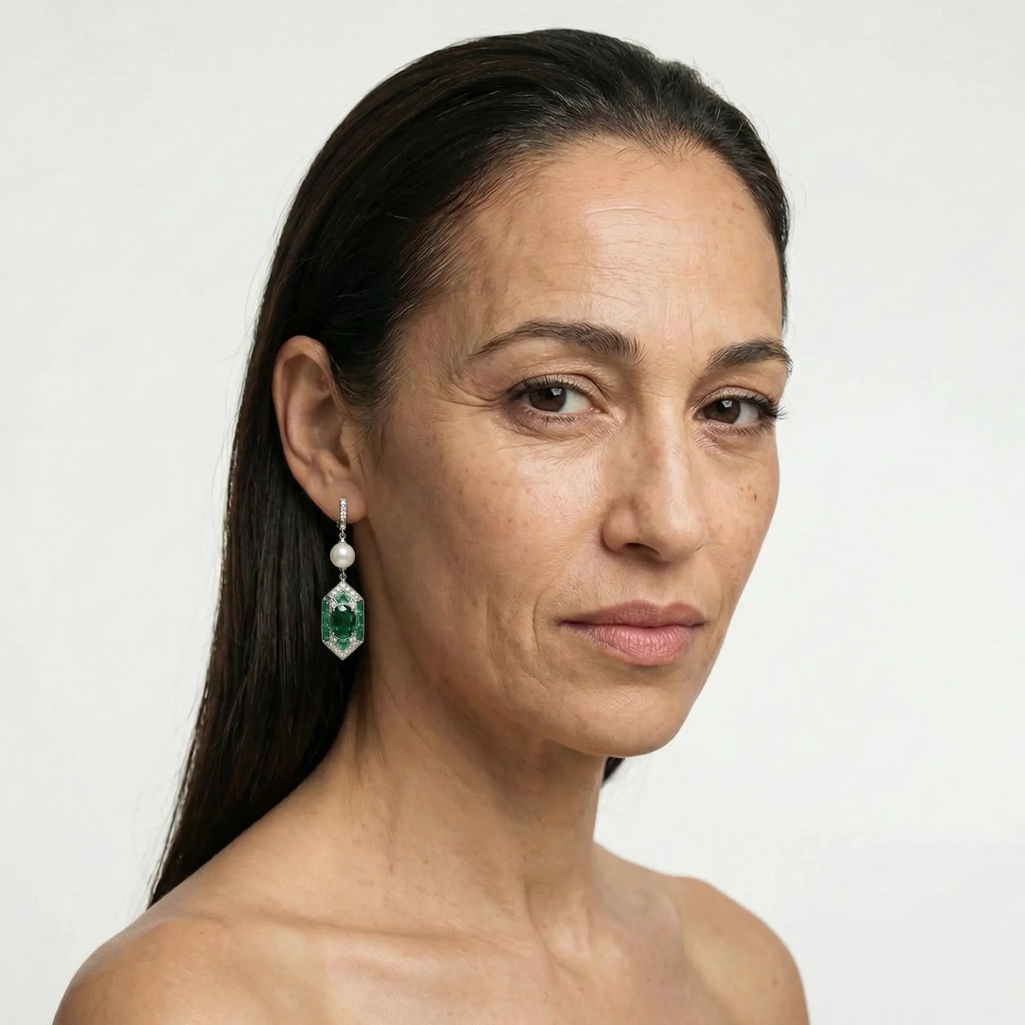 Emerald Heirloom Statement Earrings - Voisson