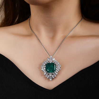 Emerald Heirloom Statement Necklace - Voisson