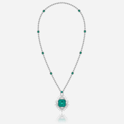 Emerald Heirloom Statement Necklace - Voisson