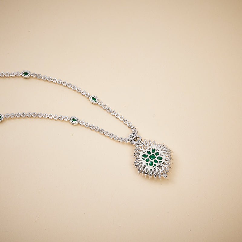 Emerald Heirloom Statement Necklace - Voisson