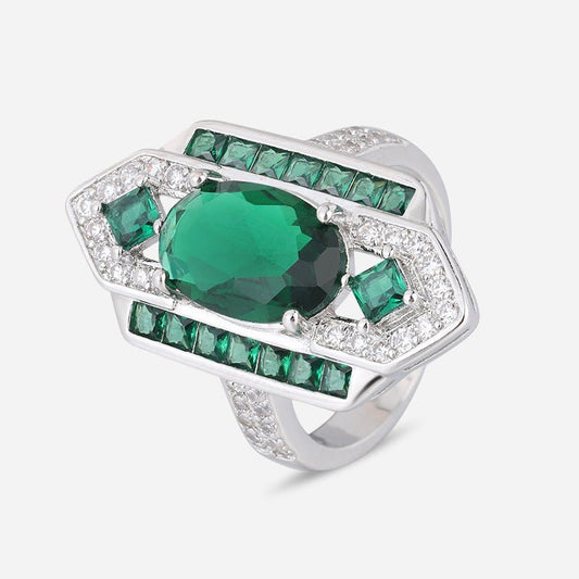 Emerald Heirloom Statement Ring - Voisson