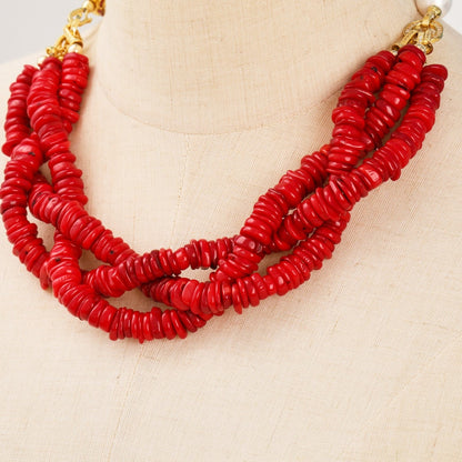 Empress Coral Strand Necklace - Voisson