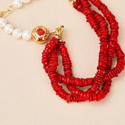 Empress Coral Strand Necklace - Voisson