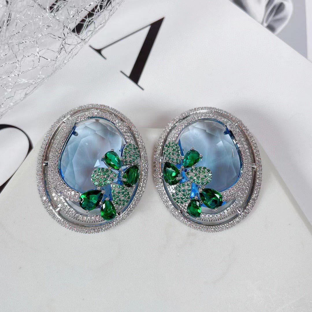 Enchanted Clover Halo Earrings - Voisson