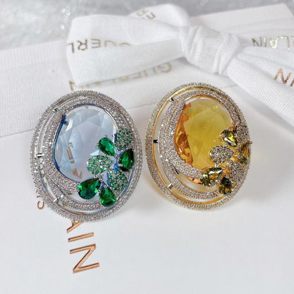 Enchanted Clover Halo Earrings - Voisson