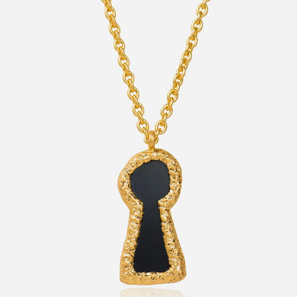 Enigma Locket Pendant Chain Necklace - Voisson