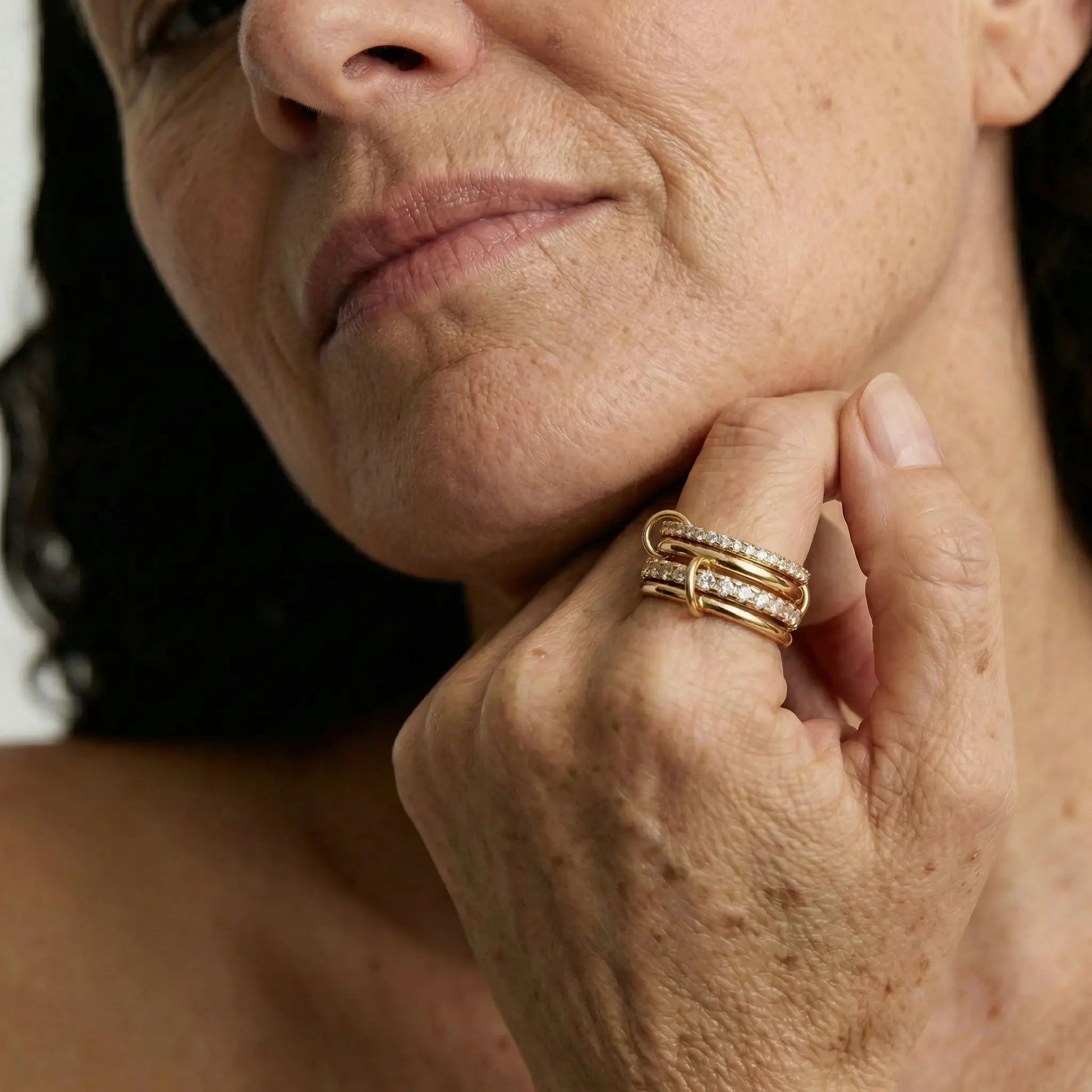 Eterna Stack Crystal Ring - Voisson