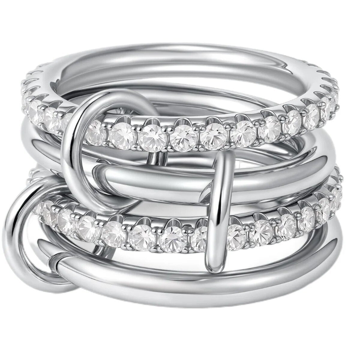 Eterna Stack Crystal Ring - Voisson