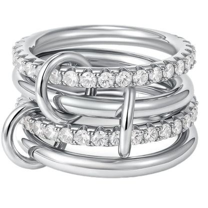 Eterna Stack Crystal Ring - Voisson