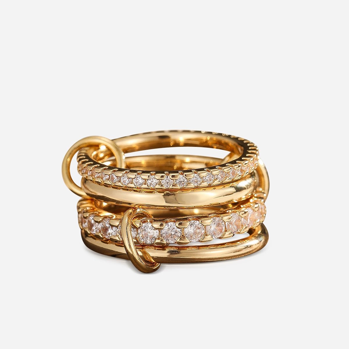 Eterna Stack Crystal Ring - Voisson