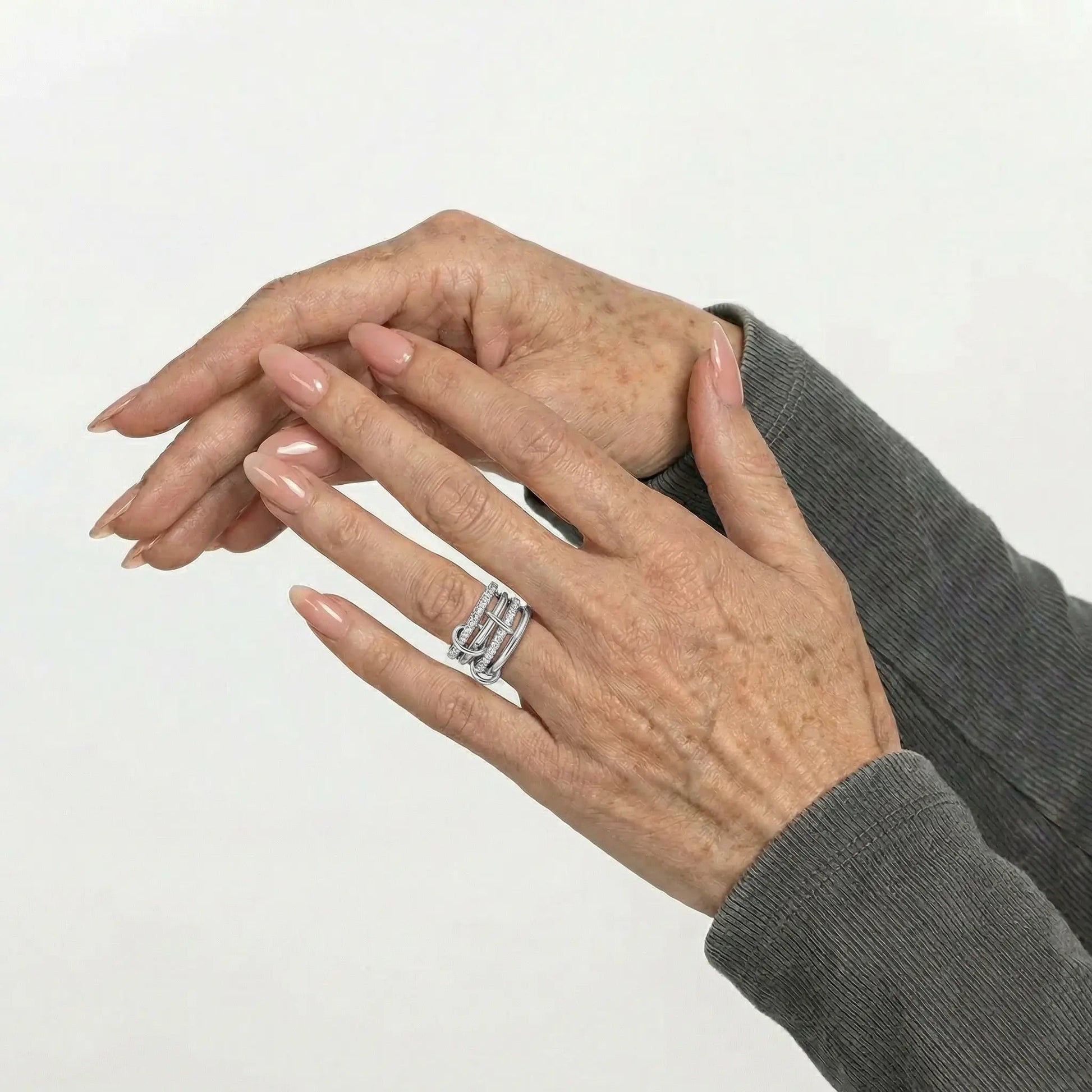 Eterna Stack Crystal Ring - Voisson