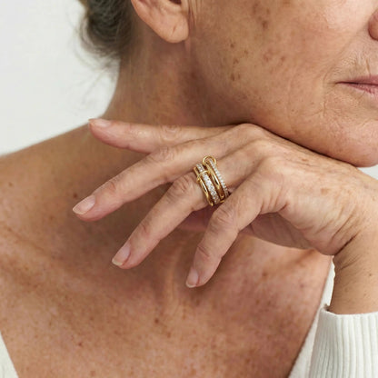 Eterna Stack Crystal Ring - Voisson