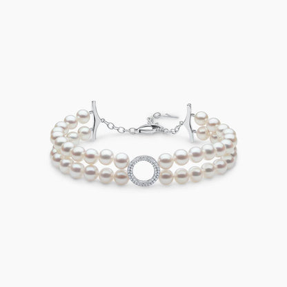 Eternal Halo Pearl Bracelet - Voisson