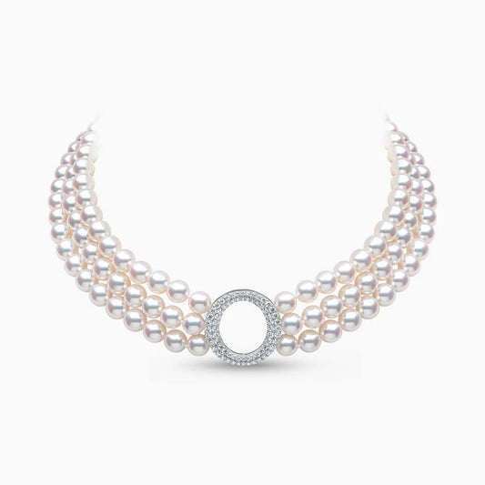 Eternal Halo Pearl Necklace - Voisson