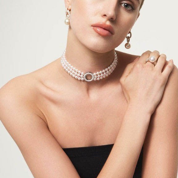 Eternal Halo Pearl Necklace - Voisson
