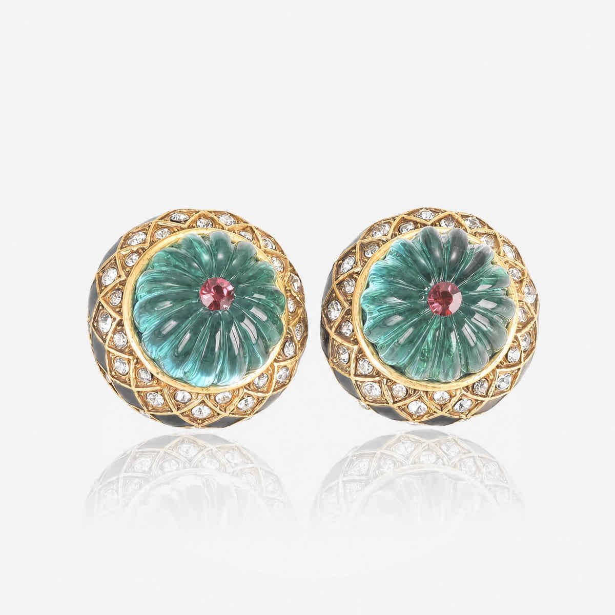 Filigree Bloom Dome Earrings - Voisson