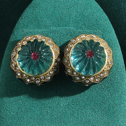 Filigree Bloom Dome Earrings - Voisson