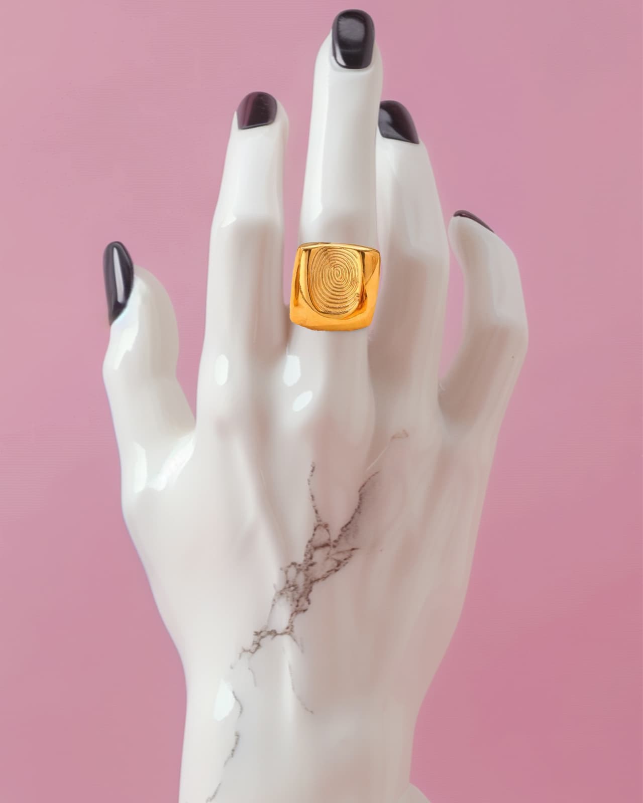 FingerStamp SS Chunky Ring - Voisson