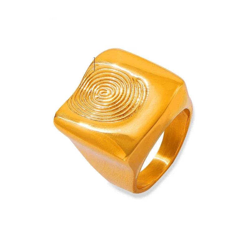 FingerStamp SS Chunky Ring - Voisson