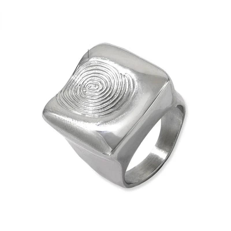 FingerStamp SS Chunky Ring - Voisson