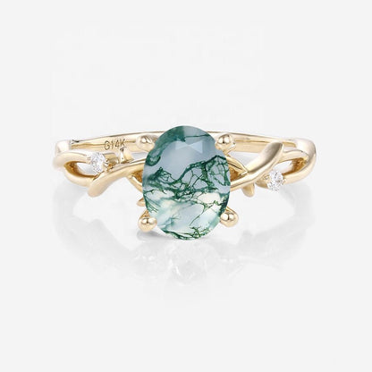 Forest Veil 925 Silver Ring - Voisson