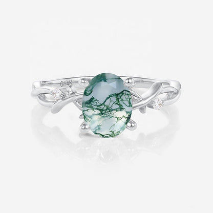 Forest Veil 925 Silver Ring - Voisson