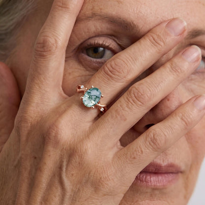 Forest Veil 925 Silver Ring - Voisson