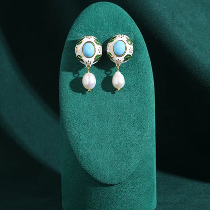 Garden Bloom Drop Earrings - Voisson