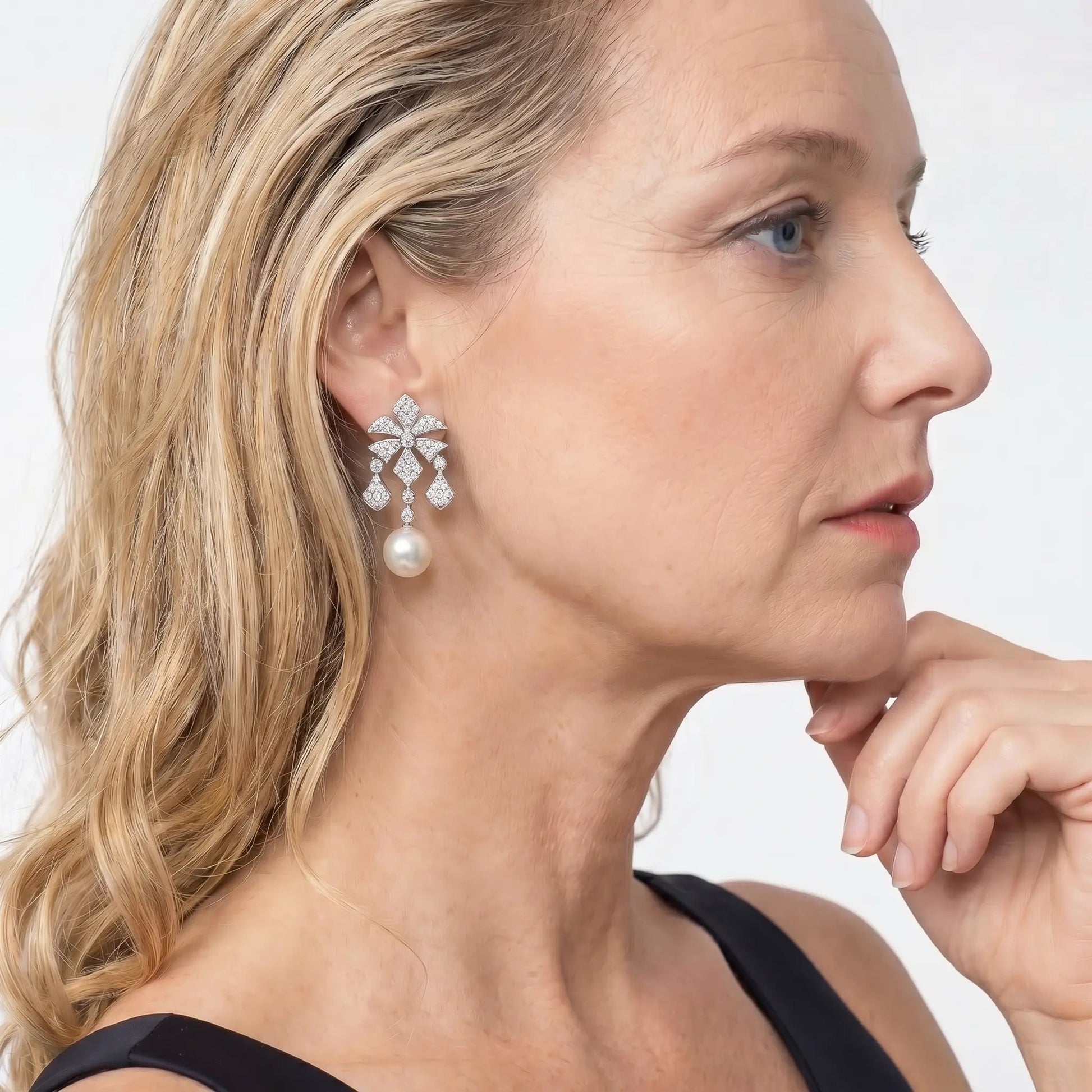 Gatsby Gala Pearl Earrings - Voisson