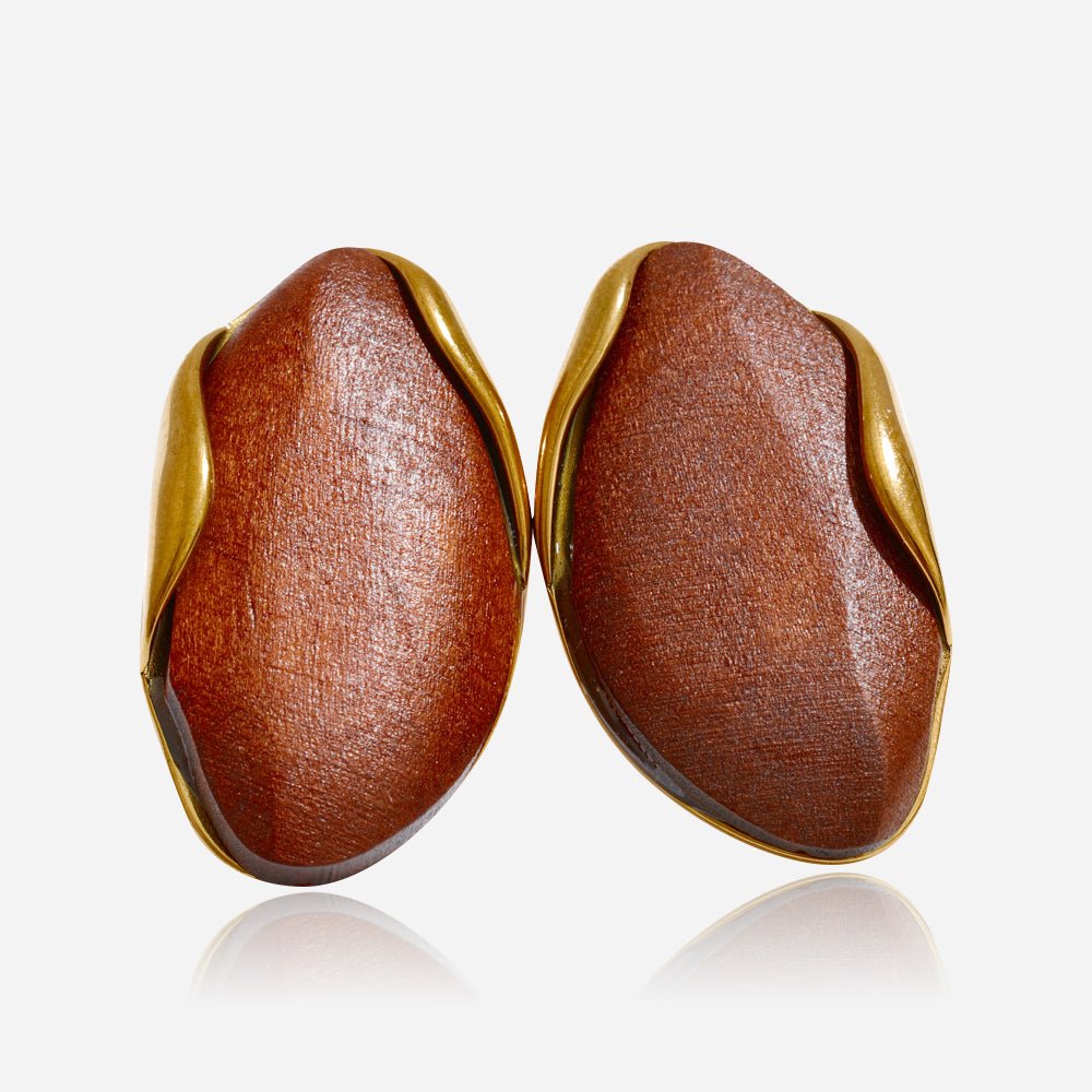 Golden Driftwood SS Earrings - Voisson