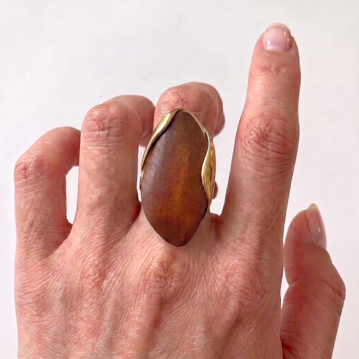 Golden Driftwood SS Ring - Voisson