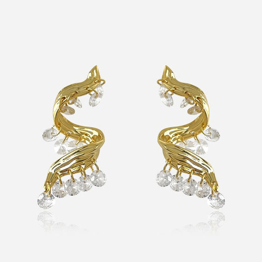 Golden Wave Crystal Drops - Voisson